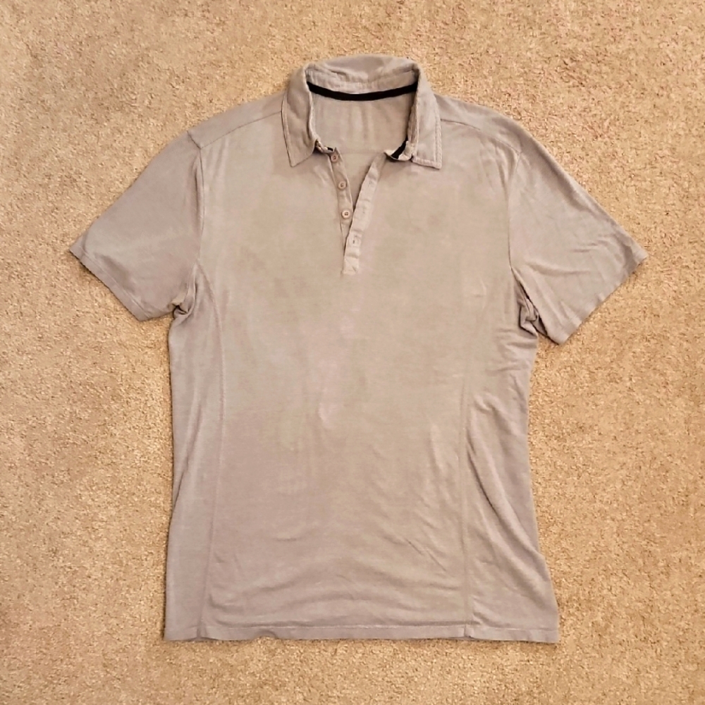 Hylete Men's Gray Polo